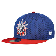 NHL New York Rangers New Era Mesh Crown Two-Tone 59FIFTY Fitted Hat - Blue/Red