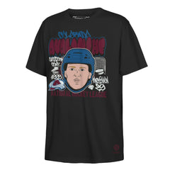 NHL Nathan MacKinnon Colorado Avalanche Mitchell & Ness Youth Caricature T-Shirt - Black