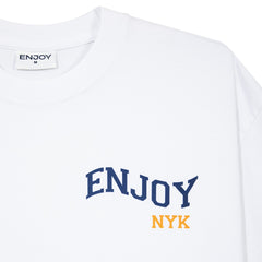 Enjoy Basketball x New York Knicks Unisex Hoop Enthusiast Capsule Collection T-Shirt - White