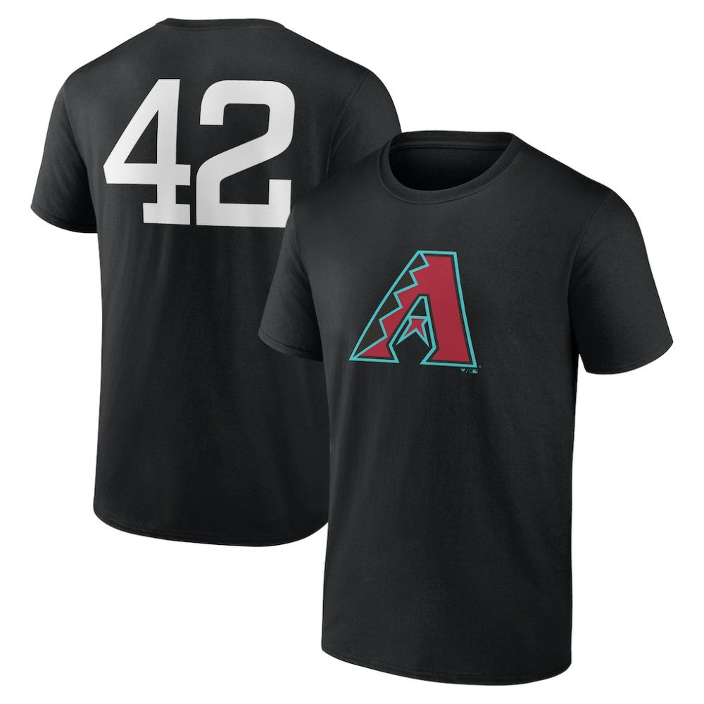 Arizona Diamondbacks Jackie Robinson Day Name & Number T-Shirt - Black T-shirts