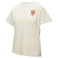 Tampa Bay Buccaneers Women's 50th Season Pirate Oversized Boyfriend T-Shirt Cream