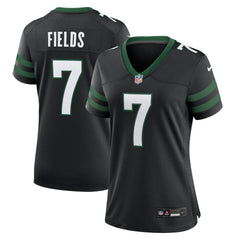 NFL Justin Fields New York Jets Women's Alternate Game Jersey - Black
