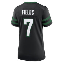 NFL Justin Fields New York Jets Women's Alternate Game Jersey - Black