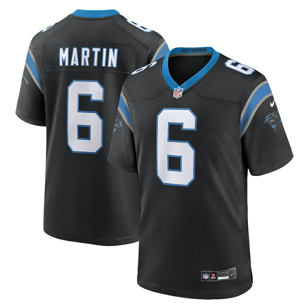 NFL Sam Martin Carolina Panthers Team Game Jersey - Black