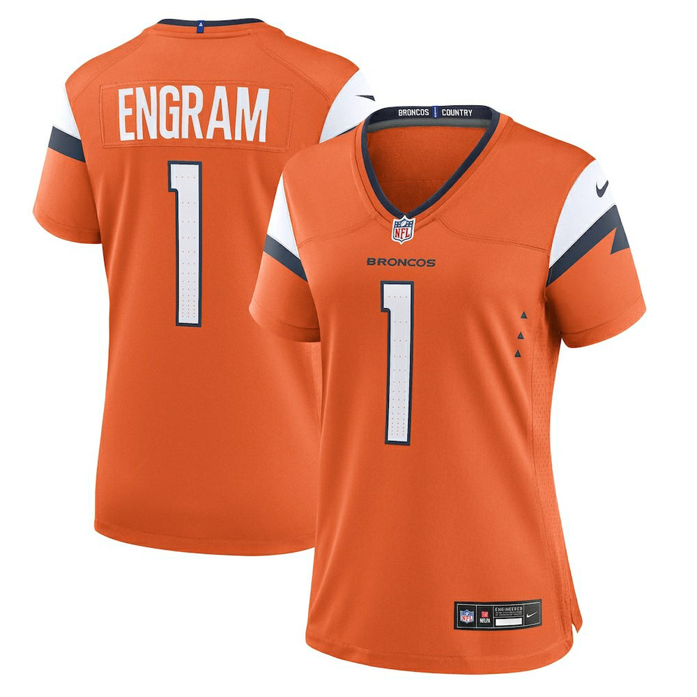 NFL Evan Engram Denver Broncos Women's Team Game Jersey - Orange