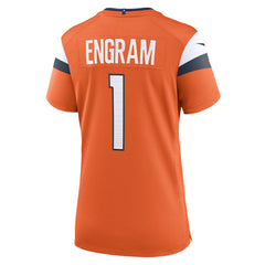 NFL Evan Engram Denver Broncos Women's Team Game Jersey - Orange