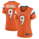 NFL Talanoa Hufanga Denver Broncos Women's Team Game Jersey - Orange