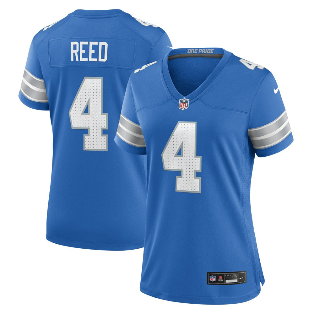 NFL D.J. Reed Detroit Lions Women's Team Game Jersey - Blue