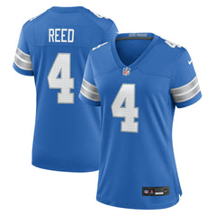 NFL D.J. Reed Detroit Lions Women's Team Game Jersey - Blue