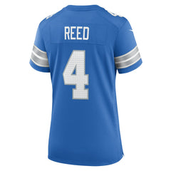 NFL D.J. Reed Detroit Lions Women's Team Game Jersey - Blue