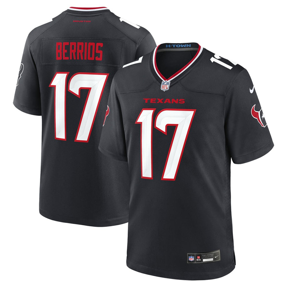 NFL Braxton Berrios Houston Texans Team Game Jersey - Navy