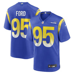 NFL Poona Ford Los Angeles Rams Team Game Jersey - Royal