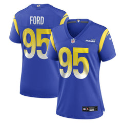 NFL Poona Ford Los Angeles Rams Women's Team Game Jersey - Royal