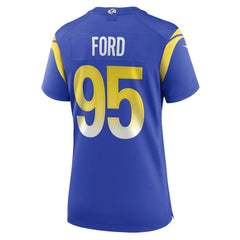 NFL Poona Ford Los Angeles Rams Women's Team Game Jersey - Royal
