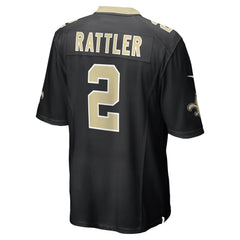 NFL Spencer Rattler New Orleans Saints Team Game Jersey - Black