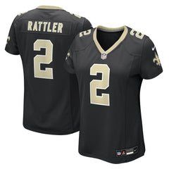 NFL Spencer Rattler New Orleans Saints Women's Team Game Jersey - Black