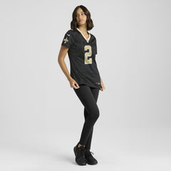NFL Spencer Rattler New Orleans Saints Women's Team Game Jersey - Black