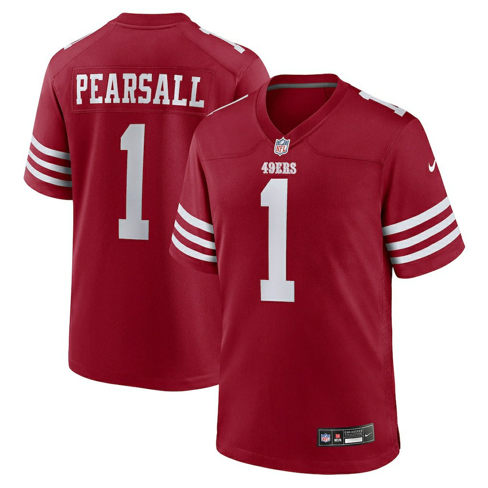 NFL Ricky Pearsall San Francisco 49ers Team Game Jersey - Scarlet