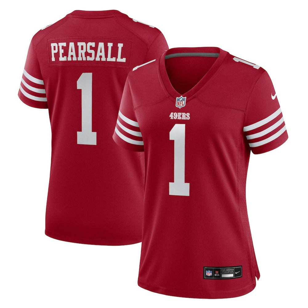 NFL Ricky Pearsall San Francisco 49ers Women's Team Game Jersey - Scarlet