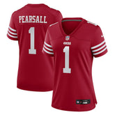 NFL Ricky Pearsall San Francisco 49ers Women's Team Game Jersey - Scarlet