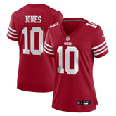 NFL Mac Jones San Francisco 49ers Women's Team Game Jersey - Scarlet