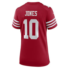 NFL Mac Jones San Francisco 49ers Women's Team Game Jersey - Scarlet