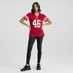 NFL Jon Weeks San Francisco 49ers Women's Team Game Jersey - Scarlet