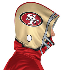 San Francisco 49ers Pro Player Helmet Full-Zip Hooded Track Jacket Scarlet/Gold