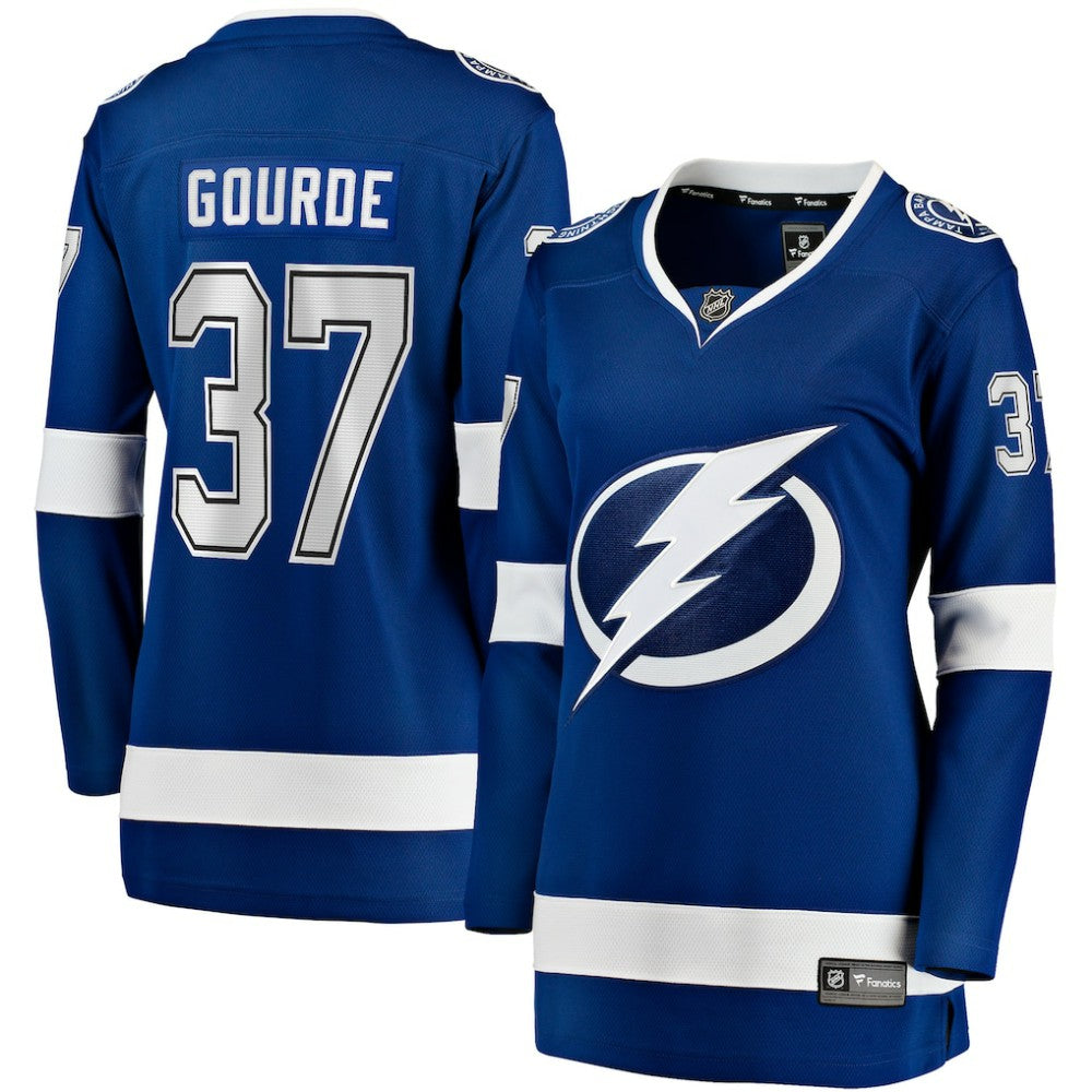 NHL Yanni Gourde Tampa Bay Lightning Fanatics Women's Home Breakaway Player Jersey - Blue