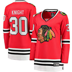 NHL Spencer Knight Chicago Blackhawks Fanatics Women's Home Breakaway Player Jersey - Red