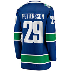NHL Marcus Pettersson Vancouver Canucks Fanatics Women's Home Breakaway Player Jersey - Blue