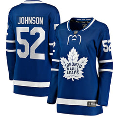 NHL Reese Johnson Toronto Maple Leafs Fanatics Women's Home Breakaway Player Jersey - Blue