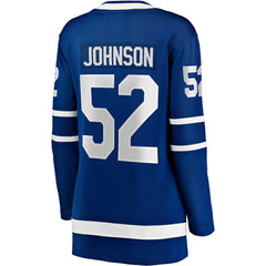 NHL Reese Johnson Toronto Maple Leafs Fanatics Women's Home Breakaway Player Jersey - Blue
