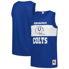 Indianapolis Colts Retro Colorblock Tank Top Royal