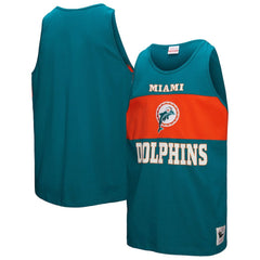 Miami Dolphins Retro Colorblock Tank Top Aqua