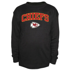 Kansas City Chiefs Big & Tall Thermal Long Sleeve Crew Neck T-Shirt Black