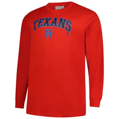 Houston Texans Big & Tall Throwback Thermal Long Sleeve T-Shirt Red