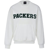 Green Bay Packers Cuce Women's Chenille Jeweled Sweatshirt White