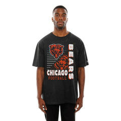 Chicago Bears New Era Enzyme Washed Oversized T-Shirt Black