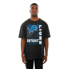 Detroit Lions New Era Enzyme Washed Oversized T-Shirt Black