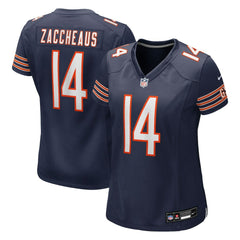 NFL Olamide Zaccheaus Chicago Bears Women's Team Game Jersey - Navy