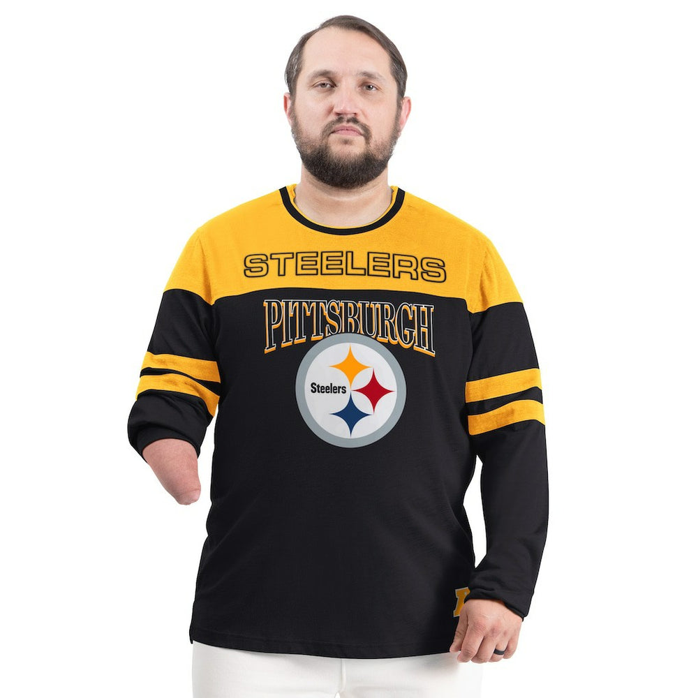 Pittsburgh Steelers G-III Sports by Carl Banks Adaptive Outlast Long Sleeve T-Shirt Black/Gold