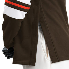Cleveland Browns G-III Sports by Carl Banks Adaptive Lord Stanley Crewneck Sweatshirt Brown