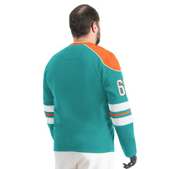 Miami Dolphins G-III Sports by Carl Banks Adaptive Lord Stanley Crewneck Sweatshirt Aqua