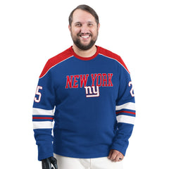 New York Giants G-III Sports by Carl Banks Adaptive Lord Stanley Crewneck Sweatshirt Royal