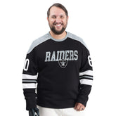 Las Vegas Raiders G-III Sports by Carl Banks Adaptive Lord Stanley Crewneck Sweatshirt Black