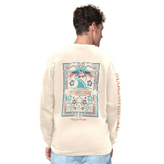Pittsburgh Steelers Margaritaville Five O'Clock Henley Long Sleeve T-Shirt Cream