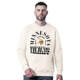 Minnesota Vikings MSX by Michael Strahan Whiteout Tri-Blend Sweatshirt White