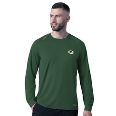 Green Bay Packers MSX by Michael Strahan Forward Long-Sleeve T-Shirt Green