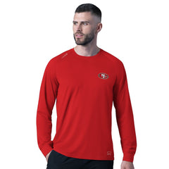 San Francisco 49ers MSX by Michael Strahan Forward Long-Sleeve T-Shirt Red